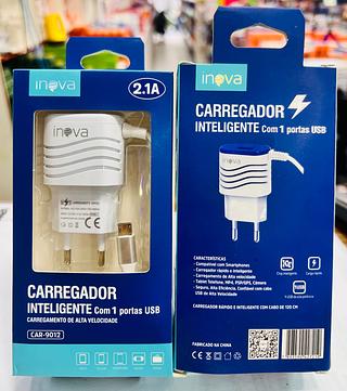 CAREGADOR ( 2.1A ) PARA ANDROID ( V8 ).