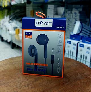 FONE DE OUVIDO COM FIO ( P2 ). ( INOVA )