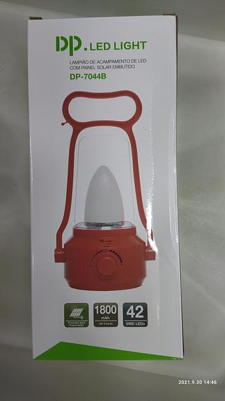 LAMPIÃO PARA ACAMPAMENTO RECARREGÁVEL. ( DP )