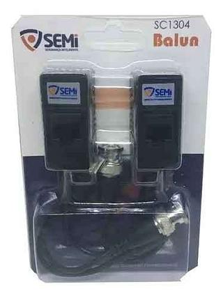 BALUN RJ45 VIDEO, E ENERGIA PARA CÂMERA DE SEGURANÇA ANALOGICA , ( AHD, HDCVI, HDTVI, CFTV ), VIA CABO DE REDE. ( SEMI )