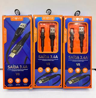 CABO ( 3.4A ) PARA ANDROID ( V8 ), ( 1M ). ( INOVA )