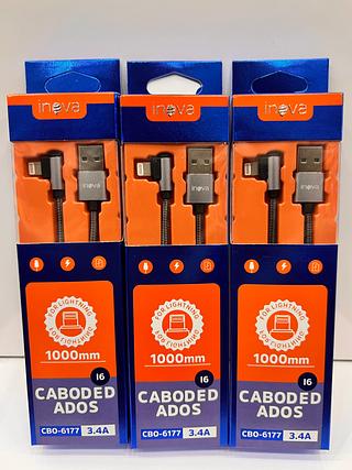 CABO ( 3.4A ) ( L ), PARA IPHONE ( I6 ), ( 1M ).
