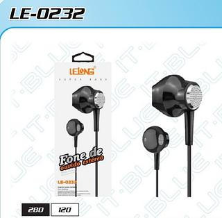 FONE DE OUVIDO COM FIO ( P2 ). ( LELONG )