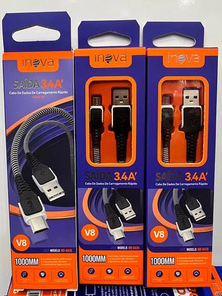 CABO ( 3.4A ) PARA ANDROID ( V8 ), ( 1M ). ( INOVA )
