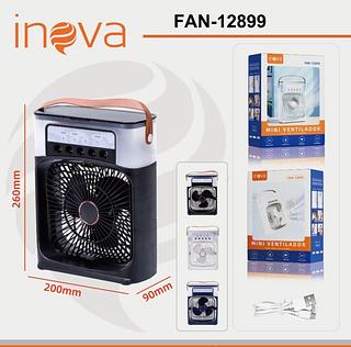 MINI VENTILADOR PORTATIL COM UMIDIFICADOR. ( INOVA )