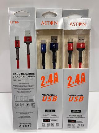 CABO ( 2.4A ) PARA ANDROID ( TPC ), ( 1M ). ( ASTON )