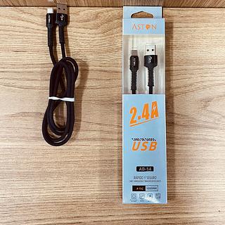 CABO ( 2.4A ) PARA ANDROID ( TPC ), ( 1M ). ( ASTON )