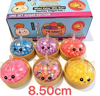Unicórnio Glitter Bolinho Baozi Pectina/Colorfeijões Mole Com Caixa Bolinhos