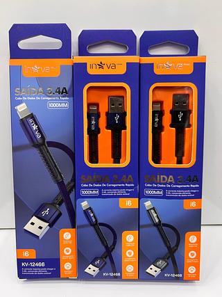 CABO PARA IPHONE ( I6 ) 3.4A, ( 1M ). ( INOVA )