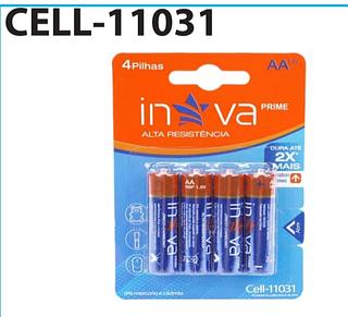 PILHA COMUM AA 1.5V- C/4pcs