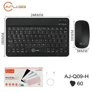 Teclado BT Inteligente Sem Fio Ultra Fino Portatil Blurtooth Teblet Celular Notebook Computador(ANJ'GG)