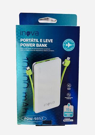 POWER BANK, CARREGADOR PORTÁTIL ( 10.000mAh ) ( 10W ) . ( INOVA )