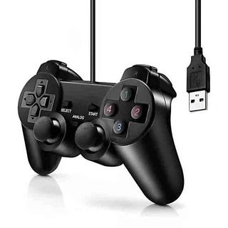 CONTROLE ( MANETE ) DE JOGO ( PLAY 3 ) COM FIO PARA COMPUTADOR ( PC ). ( KAPBOM )