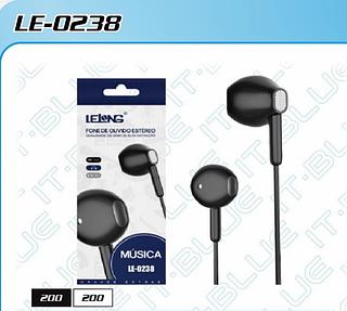 FONE DE OUVIDO COM FIO ( P2 ). ( LELONG )