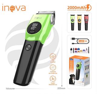 Maquina De Tosa Profissional Para Pets Gato Cachorro Sem Fio (2000mAh)(inova)
